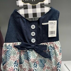 Kohl's Navy and Floral Dog Dress